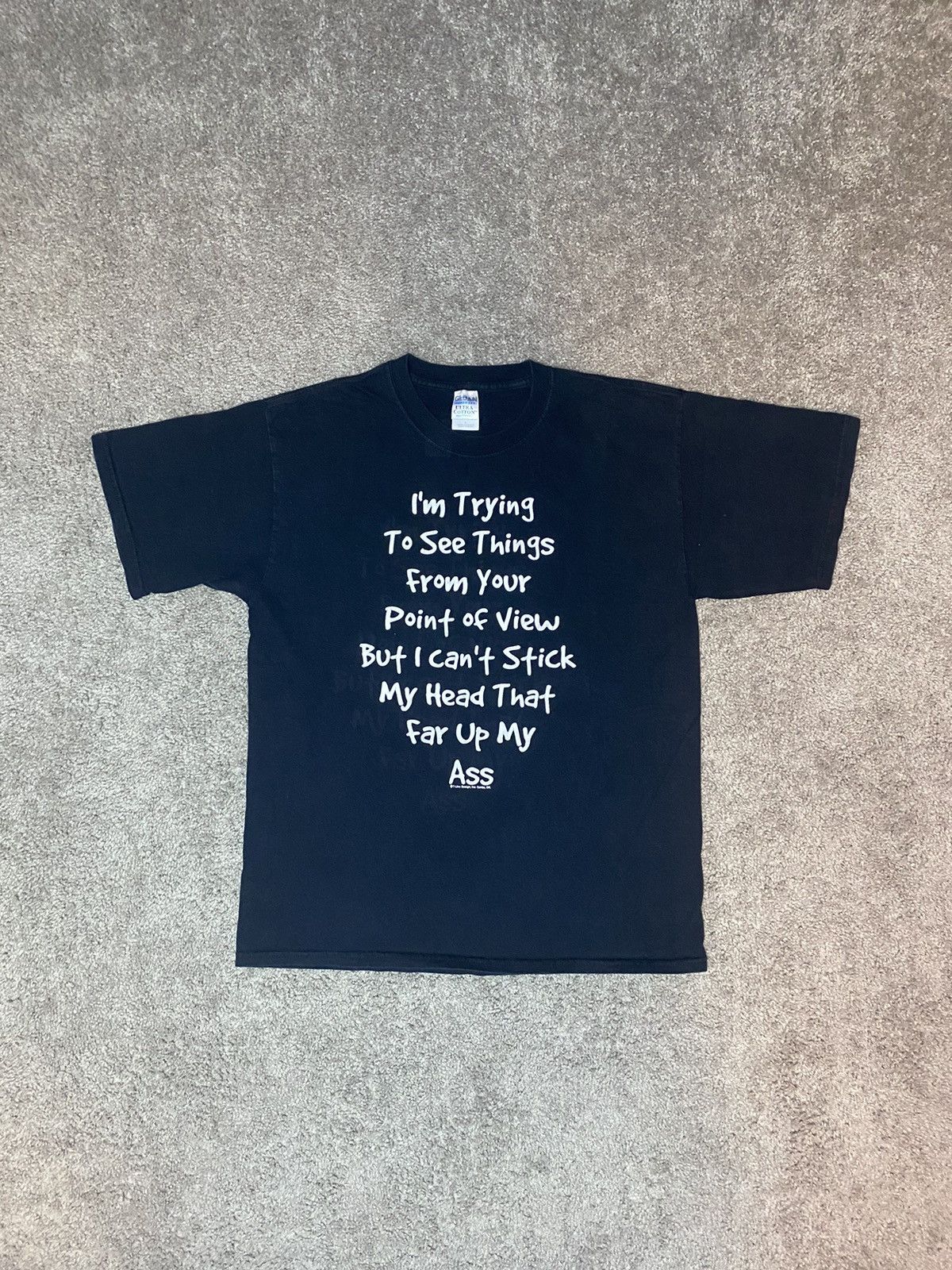 Vintage Funny Vintage 90s Opium Text Shirt Size US L / EU 52-54 / 3 - 2 Thumbnail