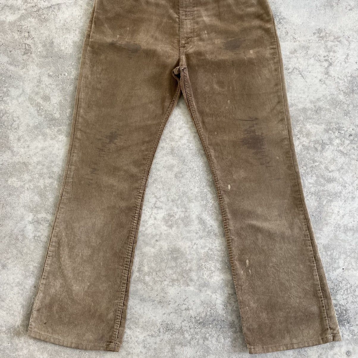 Levi's Vintage 70’s Levis 517 Faded Brown Corduroy Flared Jeans Size US 34 / EU 50 - 4 Thumbnail