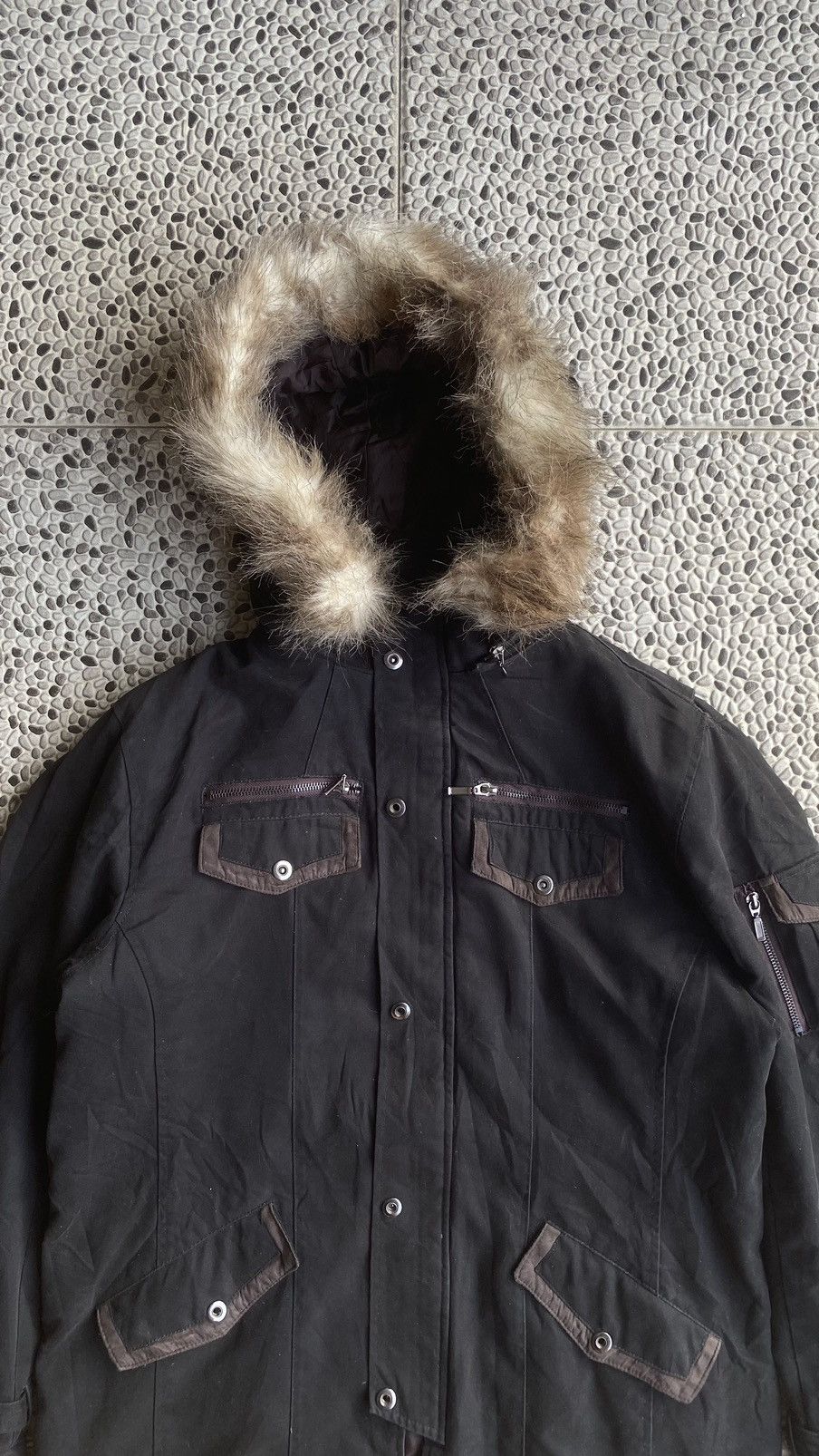 If Six Was Nine × Japanese Brand × Le Grande Bleu (L.G.B.) Splendid Satisfaction Fur Hoodie Zip Jacket Size US L / EU 52-54 / 3 - 2 Thumbnail
