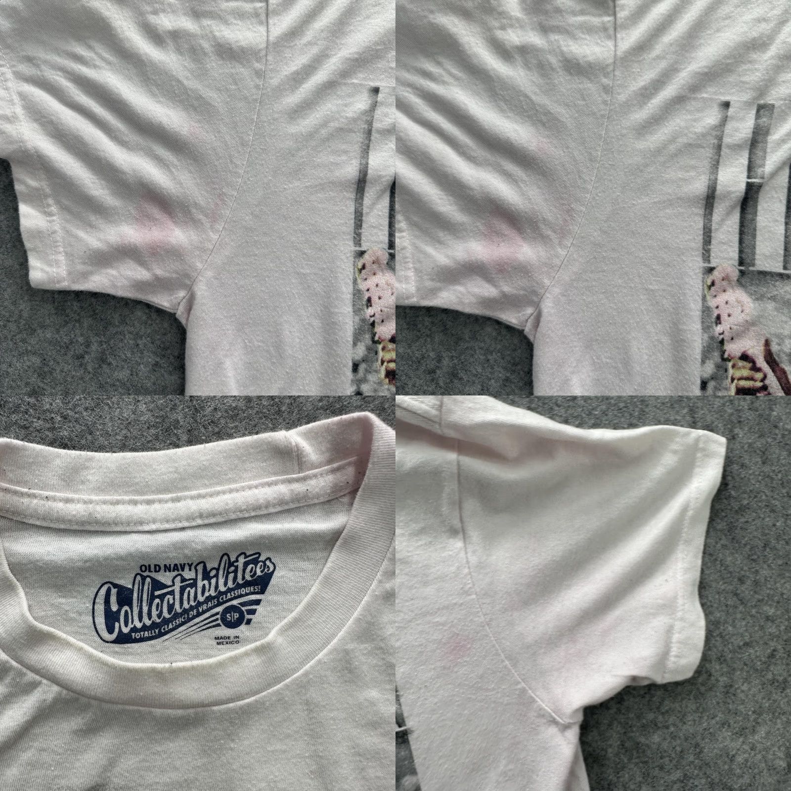 Old Navy Jimi Hendrix Shirt Mens Small White 1969 Newport Pop Festival Graphic Band Tee Size US S / EU 44-46 / 1 - 8 Thumbnail