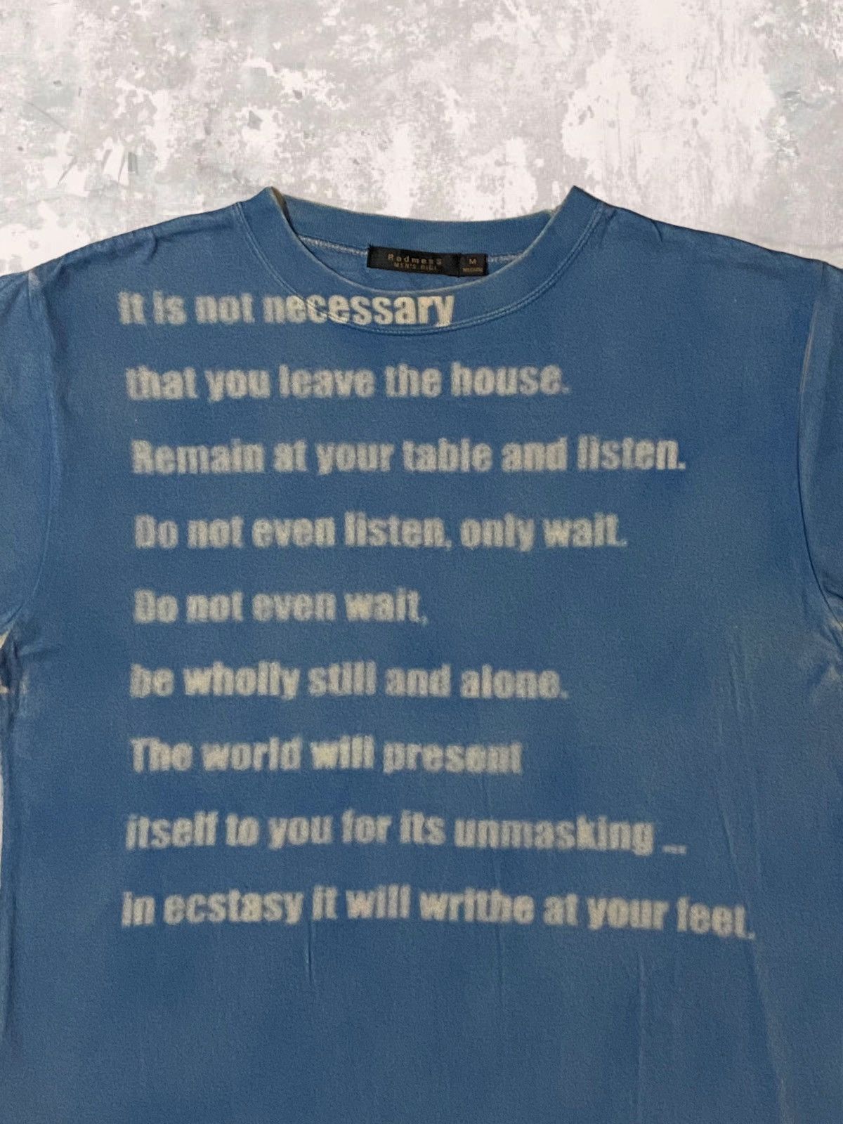 20471120 Japan Men’s Bigi Blur Ecstasy Poetry Wool Tshirt Size US M / EU 48-50 / 2 - 3 Thumbnail