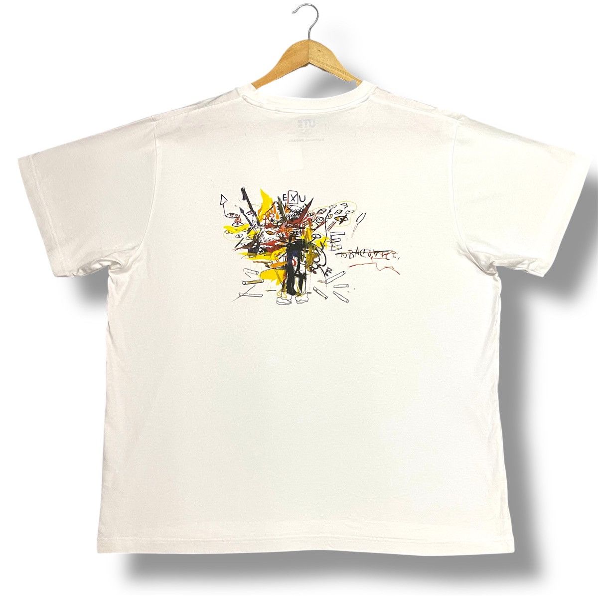 Jean-Michel Basquiat × Uniqlo RARE JEAN MICHEL BASQUIAT x KEITH HARING ART DESIGN Size US XXL / EU 58 / 5 - 1 Thumbnail