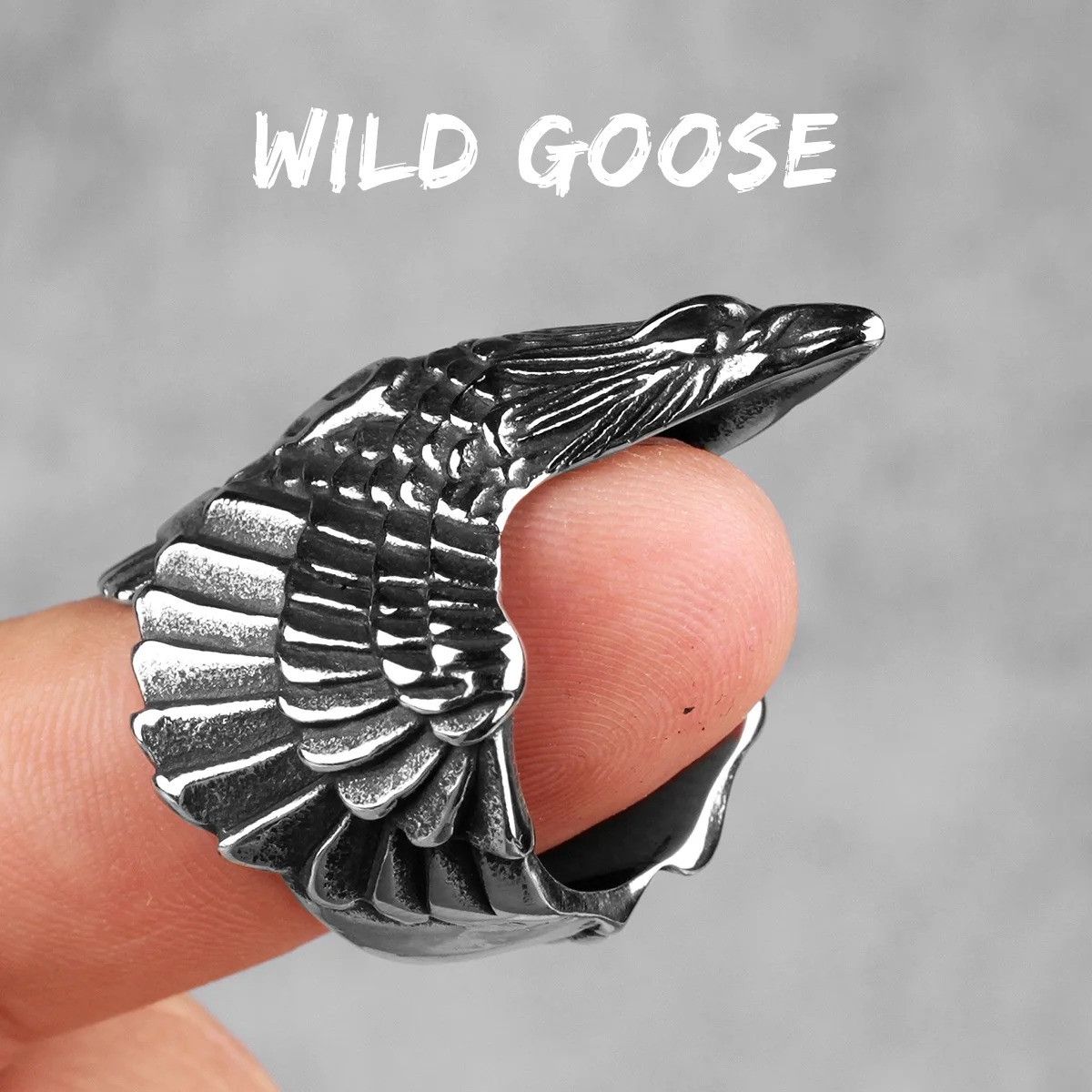 Jewelry Flying Eagle Ring Streetwear Jewelry Fashion Gift Size ONE SIZE - 7 Thumbnail