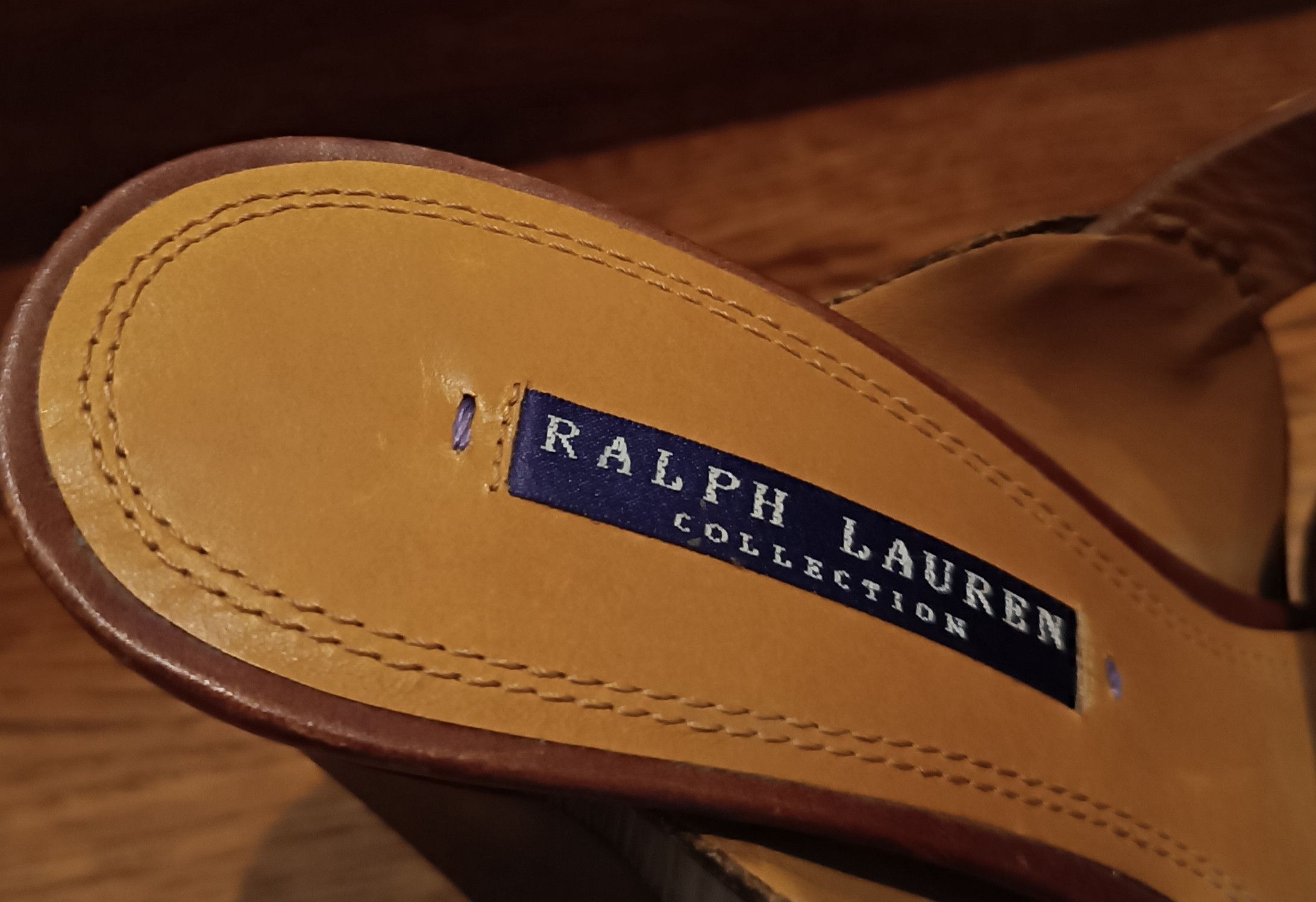 Leather × Ralph Lauren × Ralph Lauren Purple Label Polo Ralph Lauren Purple Label Vachetta Sandals Leather Size US 9.5 / IT 39.5 - 9 Thumbnail