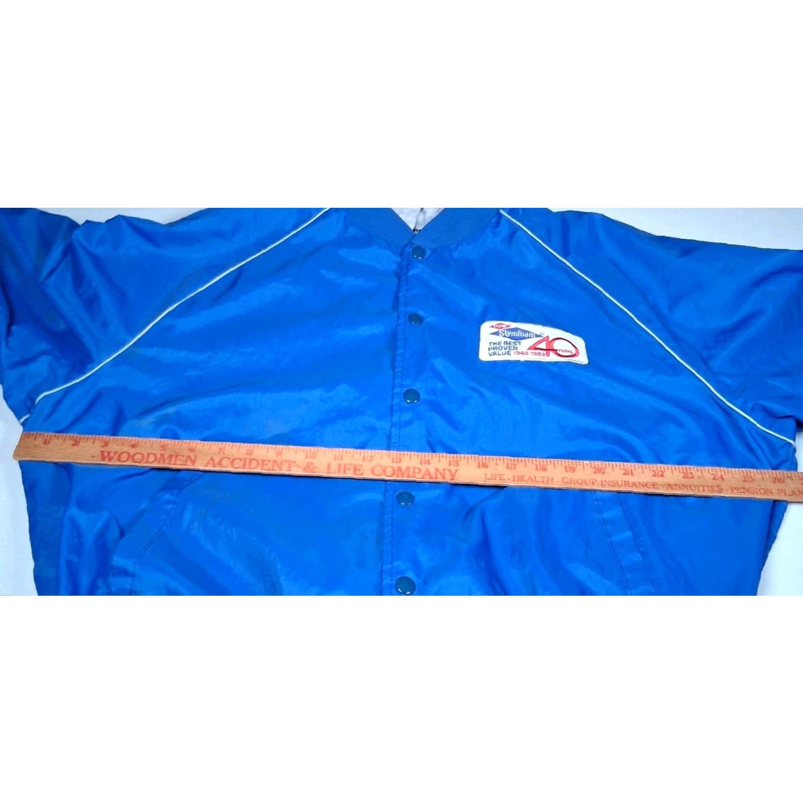 J Brand VINTAGE Swingster Jacket Bomber Jacket Workwear Blue XXL Men Nylon Softshell Solid Size US XXL / EU 58 / 5 - 5 Thumbnail