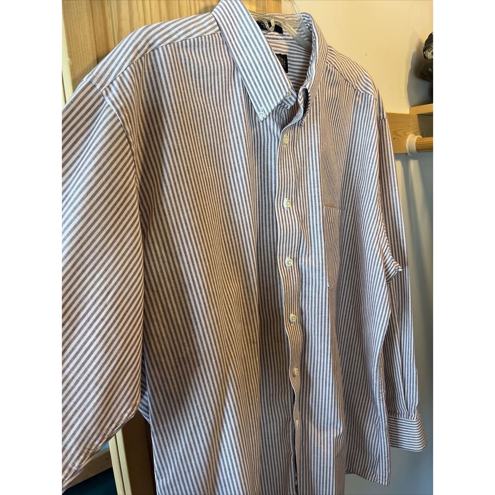 Other cambridge classic men 18 34/35 red stripe cotton blend shirt Size US XXL / EU 58 / 5 - 4 Thumbnail