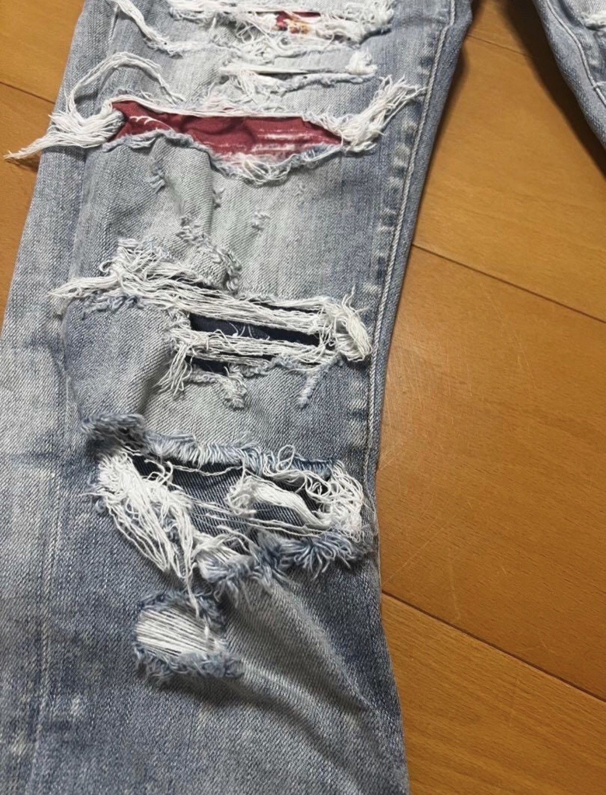 Amiri Amiri genuine rainbow multi-element splicing jeans 2412- Size US 29 - 5 Thumbnail