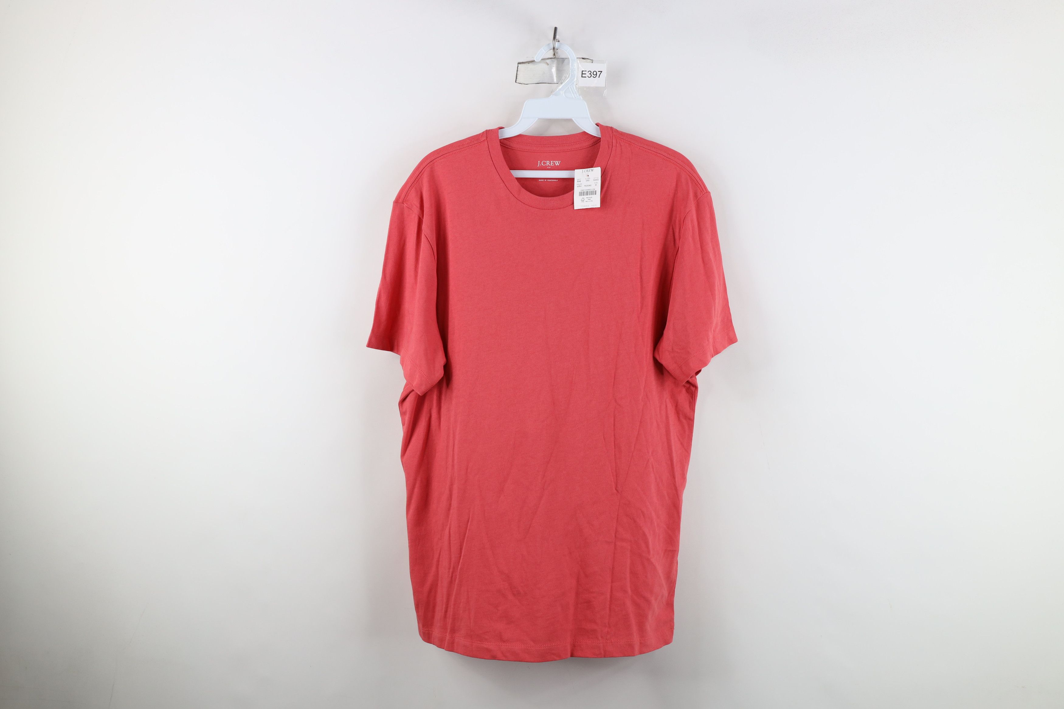 J.Crew New J Crew Stonewash Knit Short Sleeve T-Shirt Red Cotton Size US M / EU 48-50 / 2 - 1 Thumbnail
