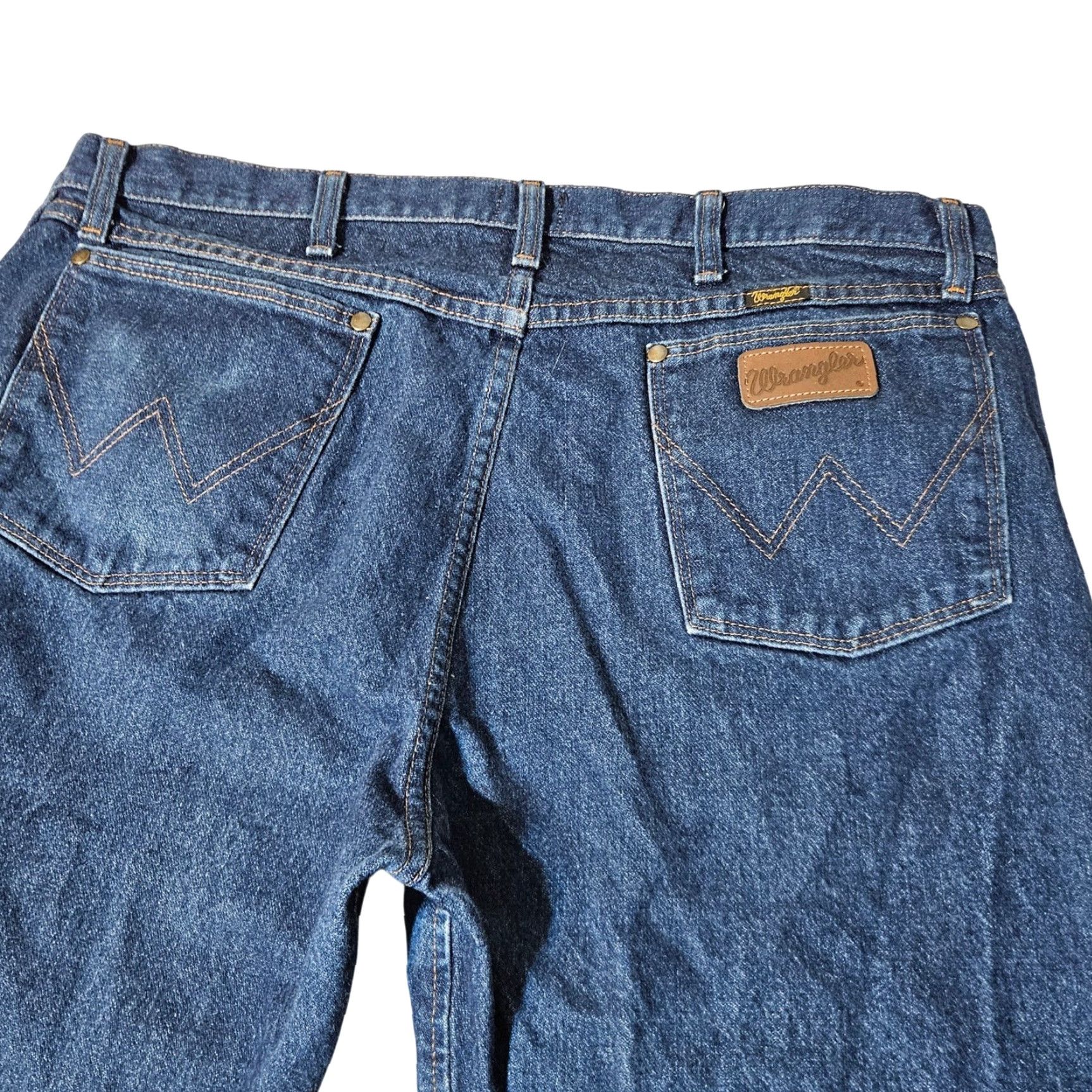 Wrangler Jeans 47MWZ Regular Fit Men 38x30 Blue Western Cowboy Cut 