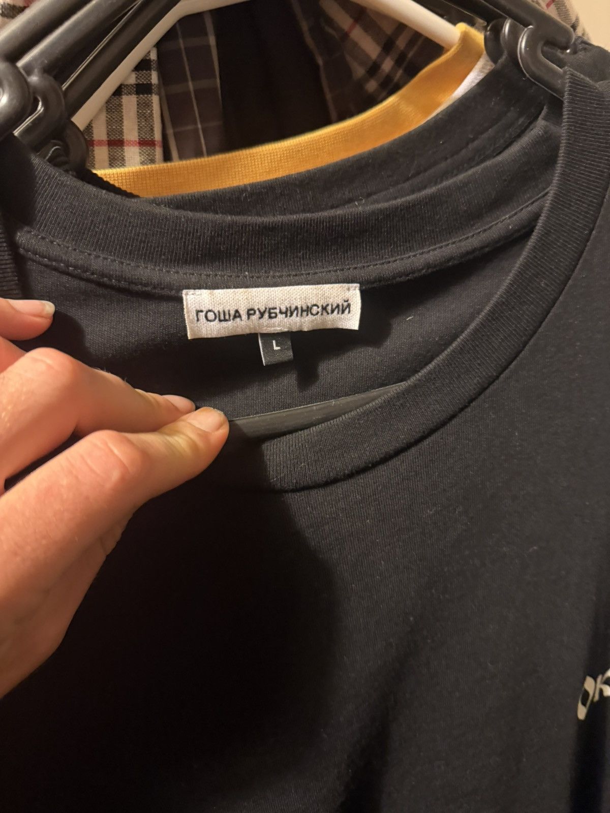 Gosha Rubchinskiy Gosha warning logo long sleeve Size US L / EU 52-54 / 3 - 2 Thumbnail