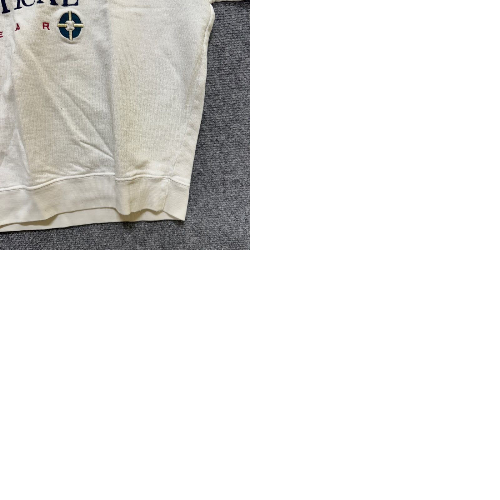 The Unbranded Brand VINTAGE Sweatshirt Men L White 100% Cotton Point West Nautical Gear Stained Size US L / EU 52-54 / 3 - 9 Thumbnail