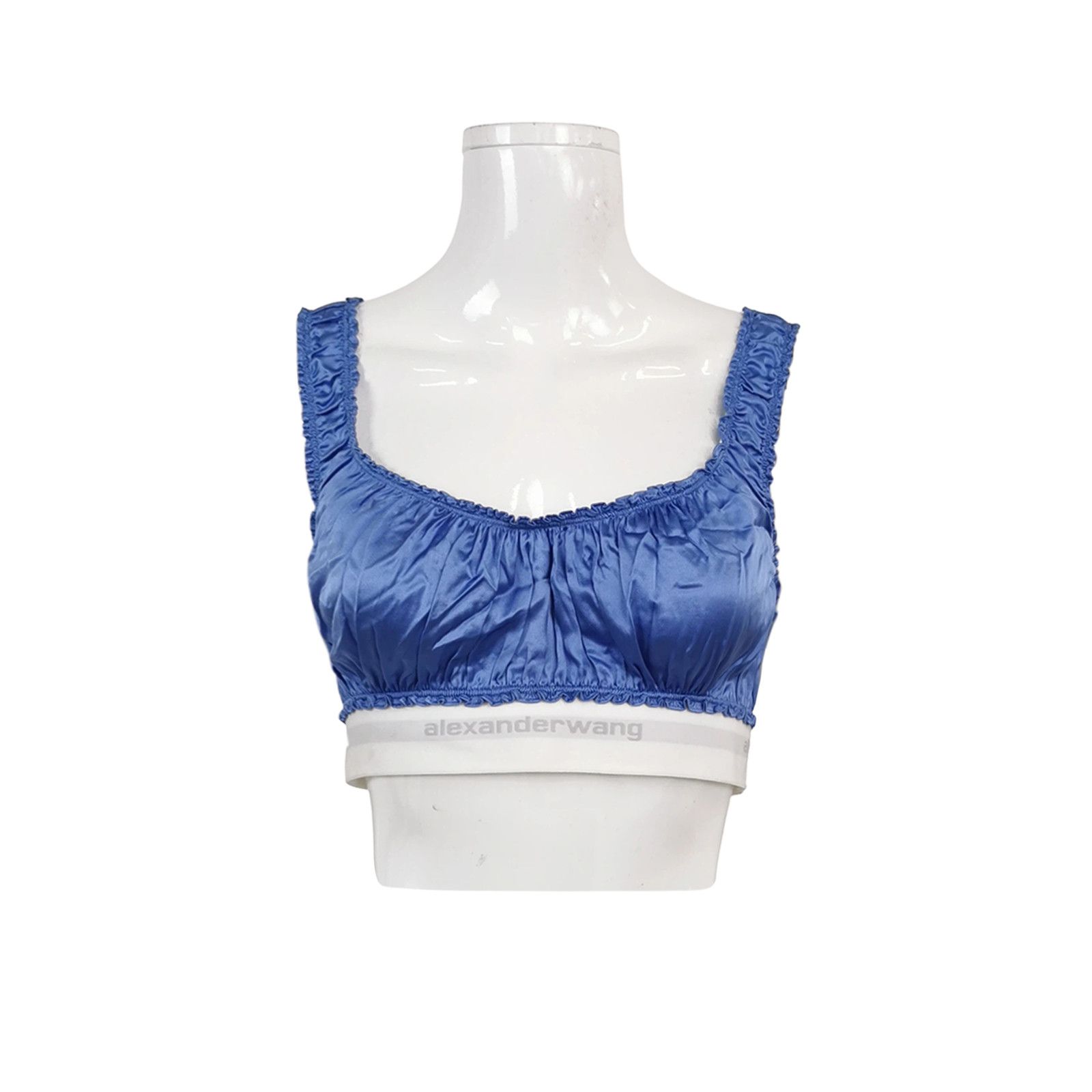 Alexander Wang Alexander Wang Logo Band Silk Crop Top Size S Size S / US 4 / IT 40 - 1 Thumbnail