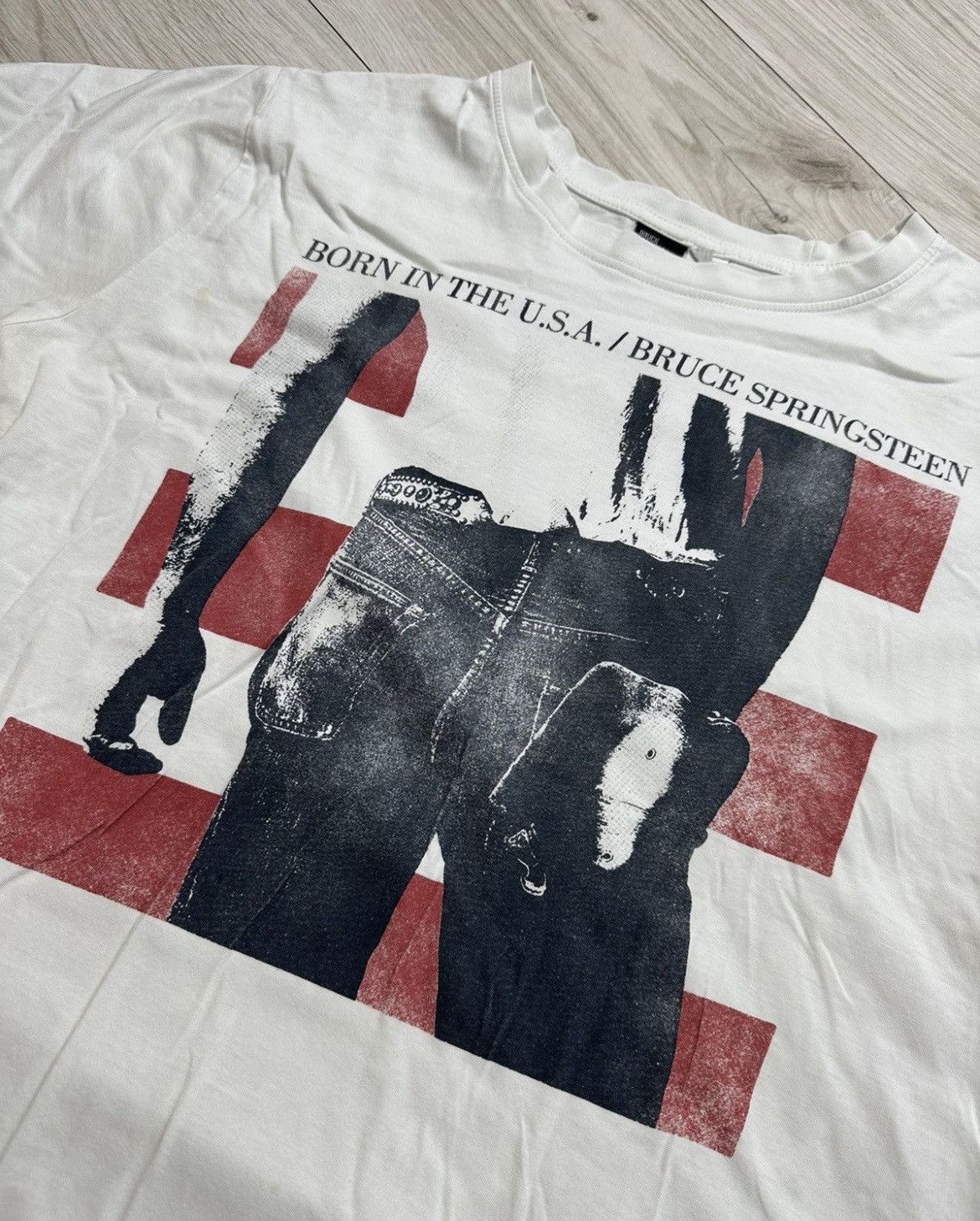 Band Tees × Vintage Vintage 80s Bruce Springsteen Born In The USA Tour T Shirt Size US XL / EU 56 / 4 - 2 Thumbnail