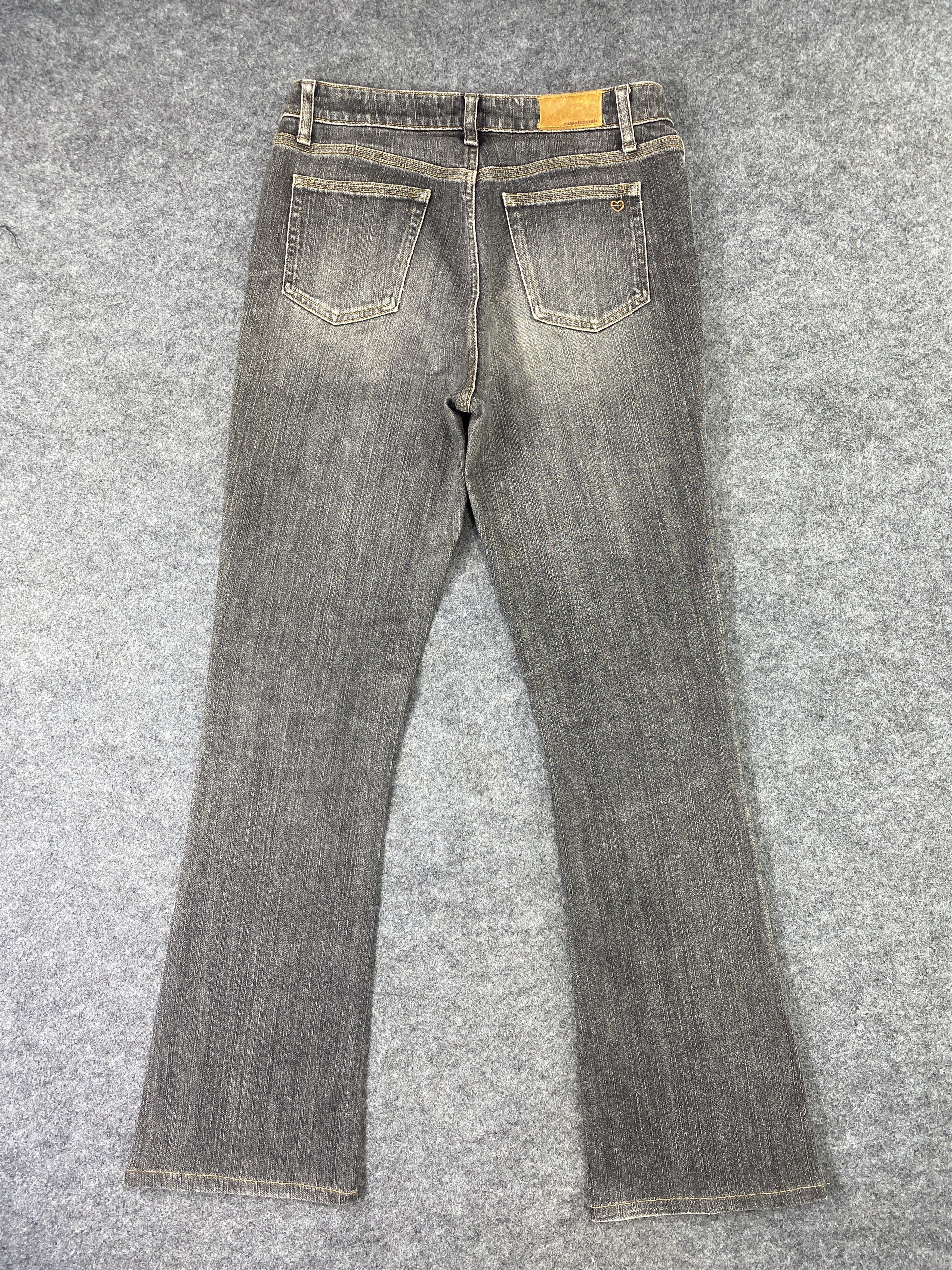 Japanese Brand Sweet Camel Black Wash Bootcut Jeans - J1071 Size 29" - 3 Thumbnail