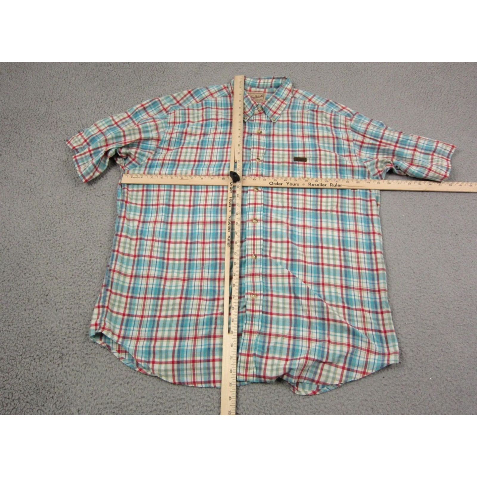 Vintage VINTAGE Woolrich Shirt Mens XL Blue Red Plaid Outdoor Hiking Fishing 90s Classic Western Size US XL / EU 56 / 4 - 5 Thumbnail
