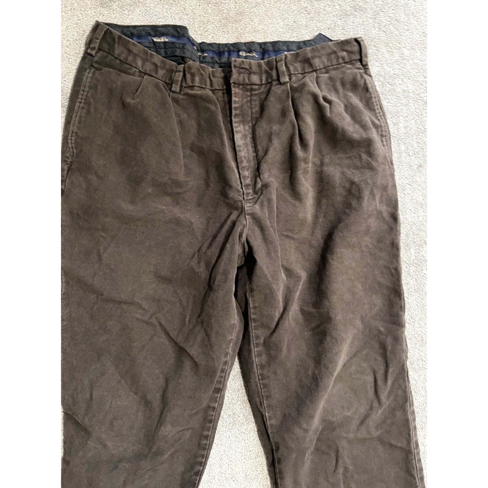 Brooks Brothers Brooks Brothers Advantage Chino Dress Pants Brown Cotton Size 38x30 Mens Regular Fit Size US 38 / EU 54 - 2 Thumbnail