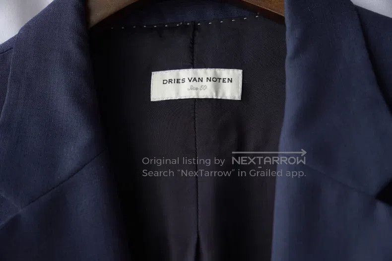 Dries Van Noten Dries Van Noten size:50 Mohair-Wool Blend Blazer Size US XL / EU 56 / 4 - 4 Thumbnail