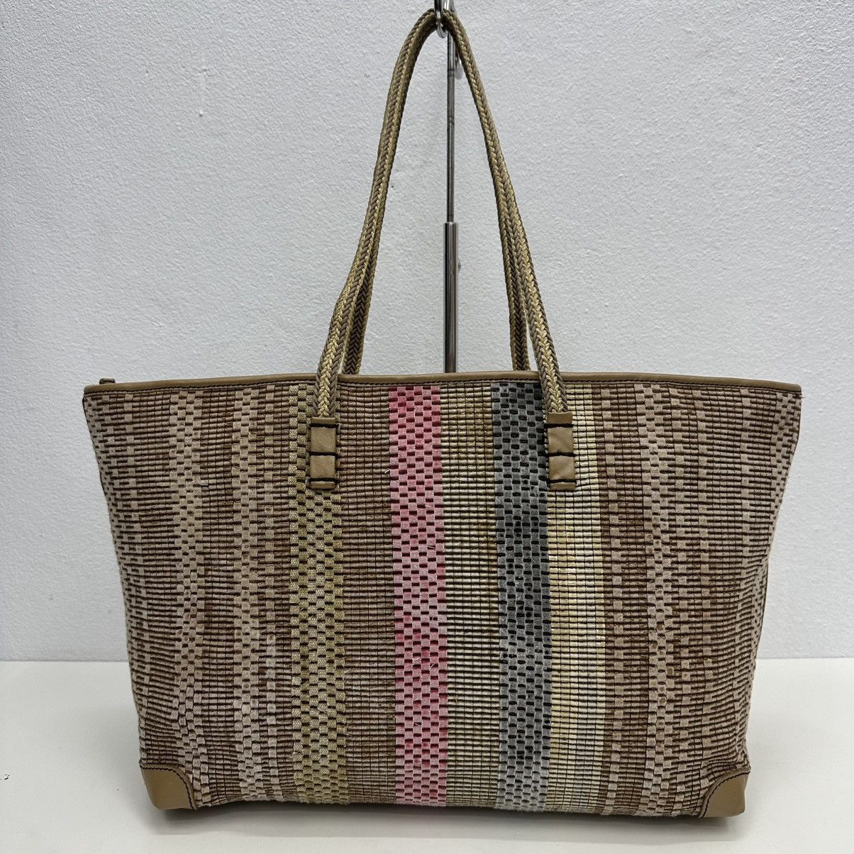 Fendi ‼️YES‼️ AUTHENTIC FENDI WOVEN RAFIA ROLL TOTE BAG Size ONE SIZE - 3 Thumbnail