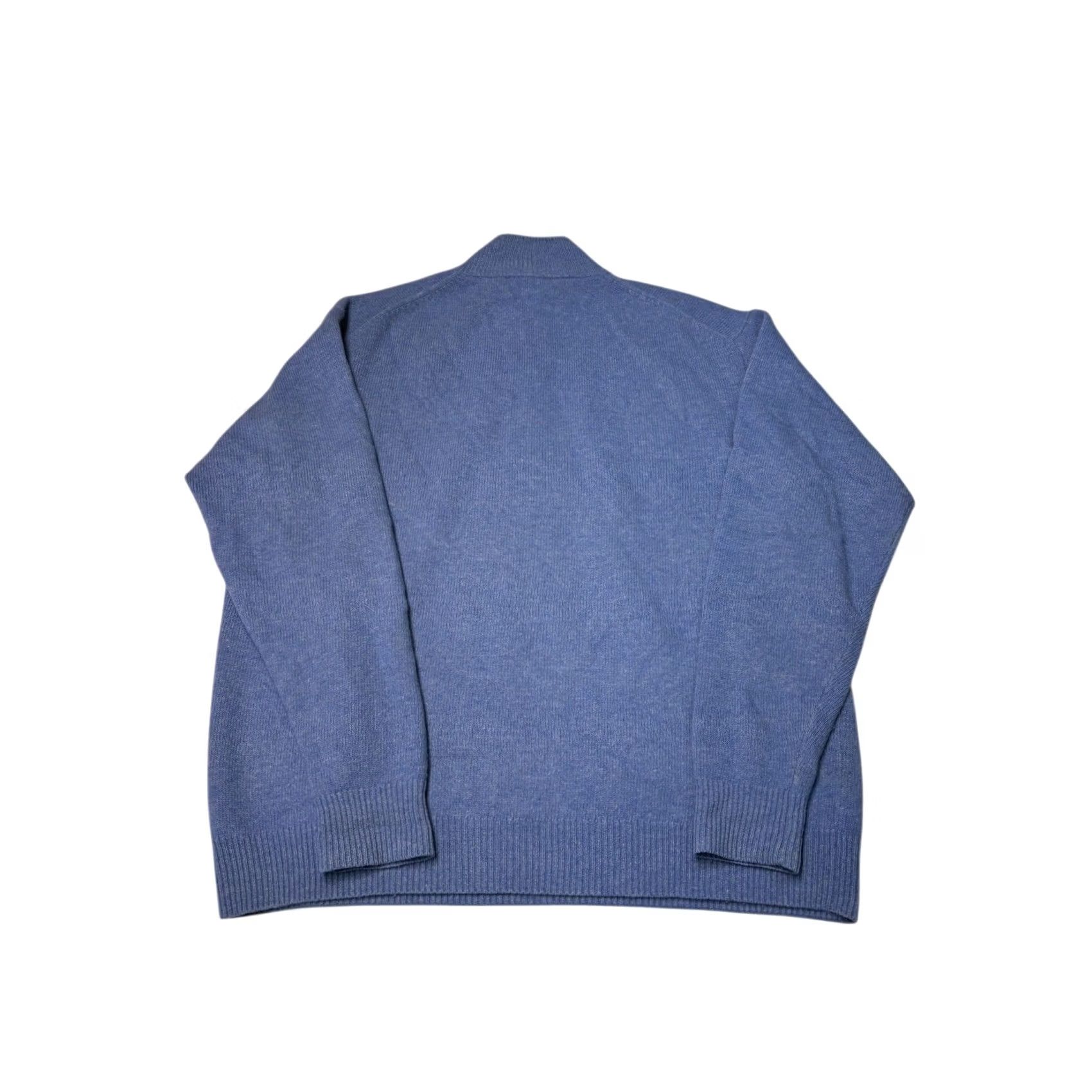 Vintage Marchbrae Edinburgh Wool Sweater Quarter Zip Men L Blue Pullover Mock Neck Size US L / EU 52-54 / 3 - 4 Thumbnail