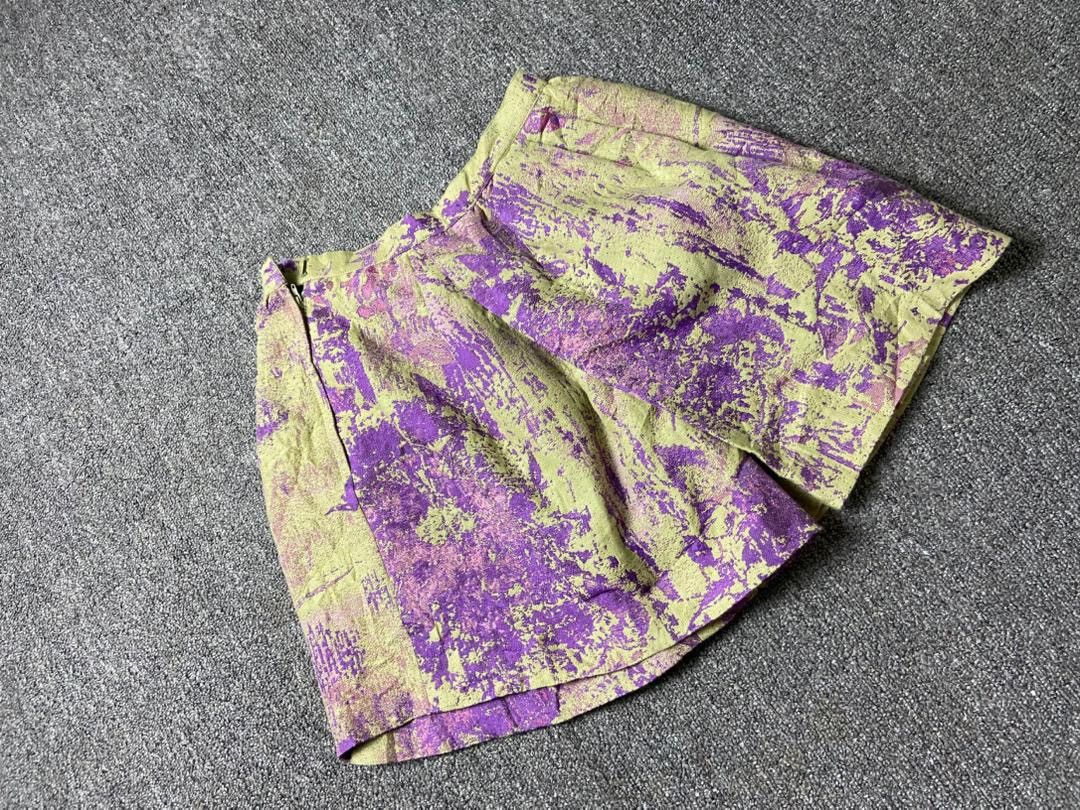 Japanese Brand Ylang Ylang Brand Abstract Mini Skirt (193) Size 22" - 2 Thumbnail