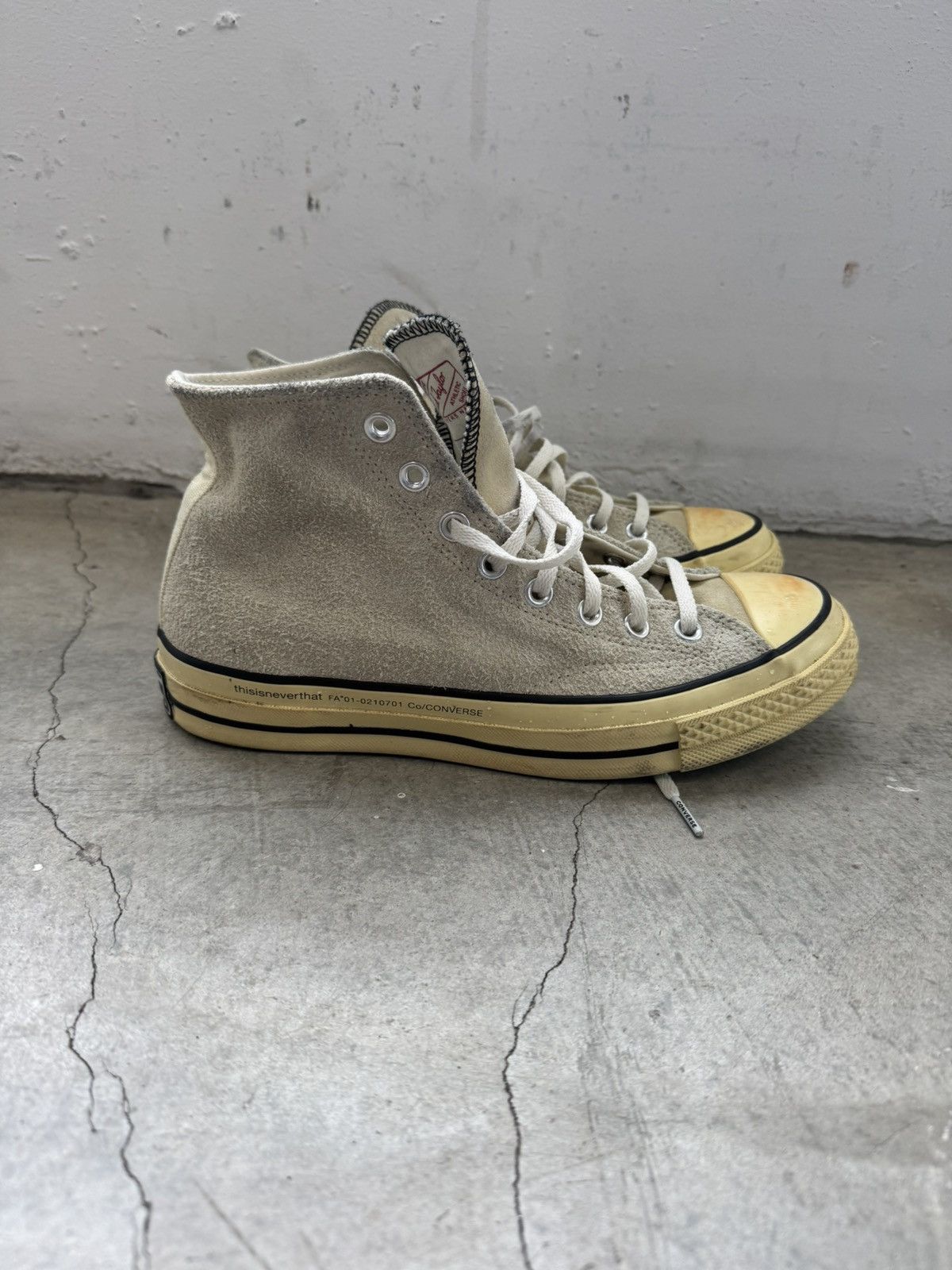 thisisneverthat Thisisneverthat Suede Aged High Top Chucks Converse Size US 7.5 / EU 40-41 - 1 Thumbnail