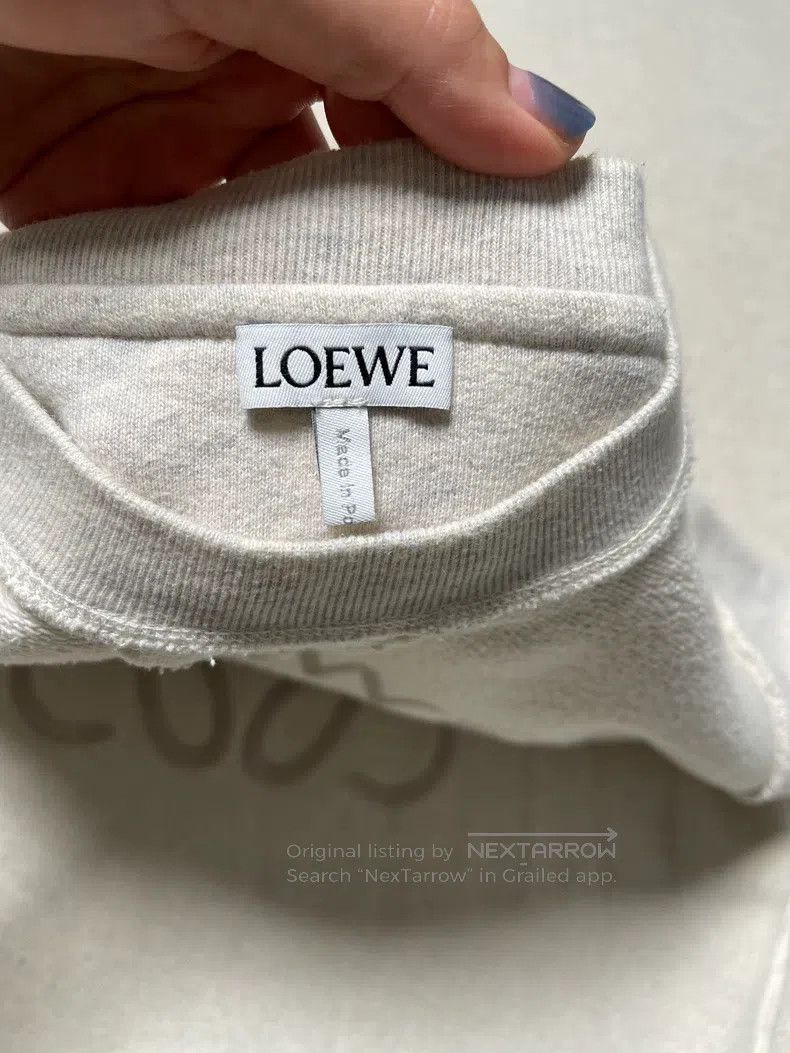 Loewe Loewe Embroidered Logo Patchwork Crew Neck Sweatshirt Size M / US 6-8 / IT 42-44 - 3 Thumbnail