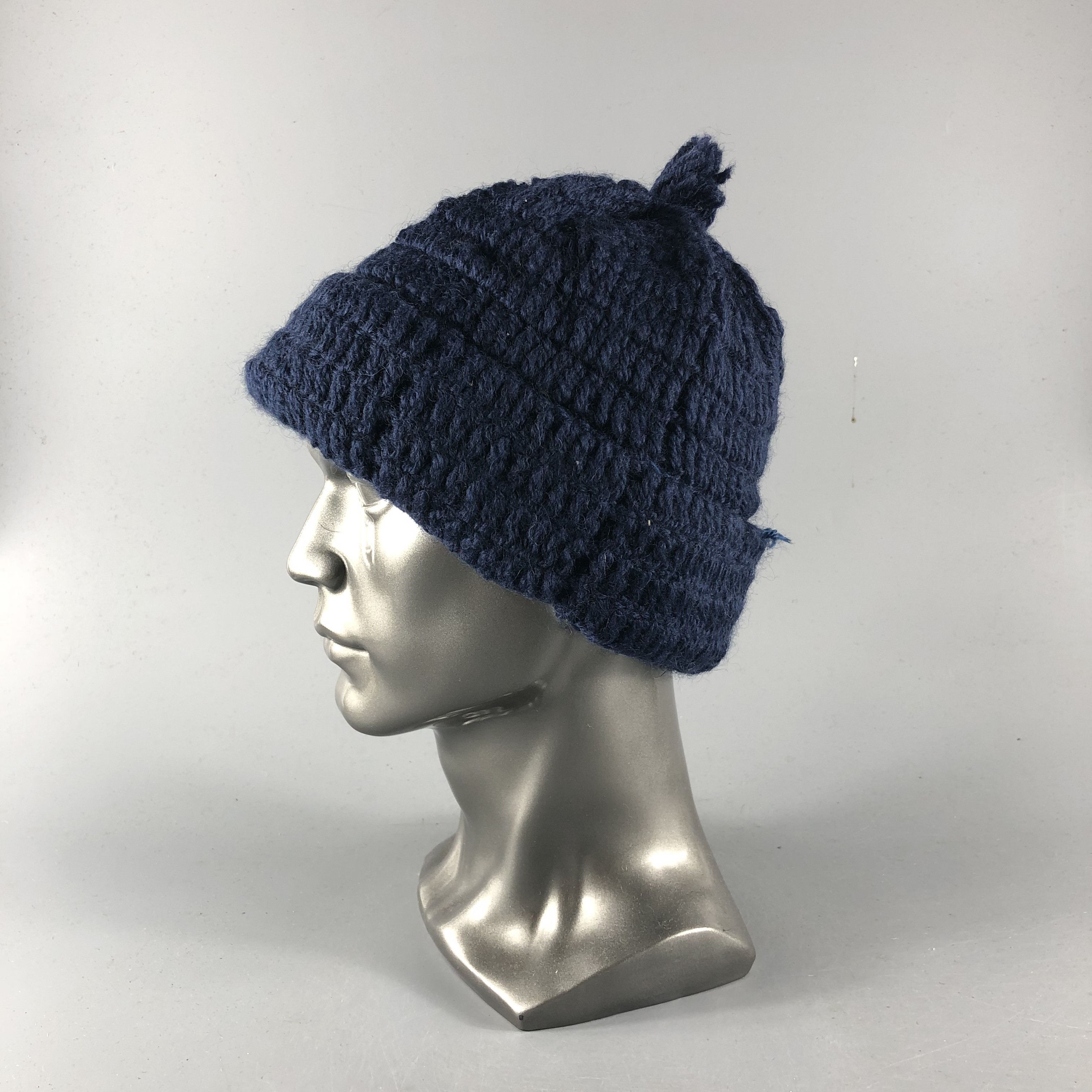 Vintage Knit Fisherman Beanie Snowcap Snow Hat B1064 Size ONE SIZE - 2 Thumbnail