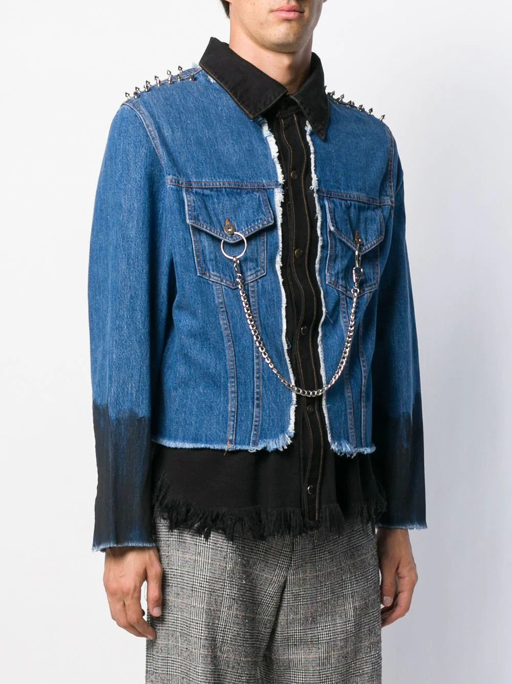 Faith Connexion Faith Connexion Studded Denim Jacket szM worn by MGK Size US M / EU 48-50 / 2 - 3 Thumbnail