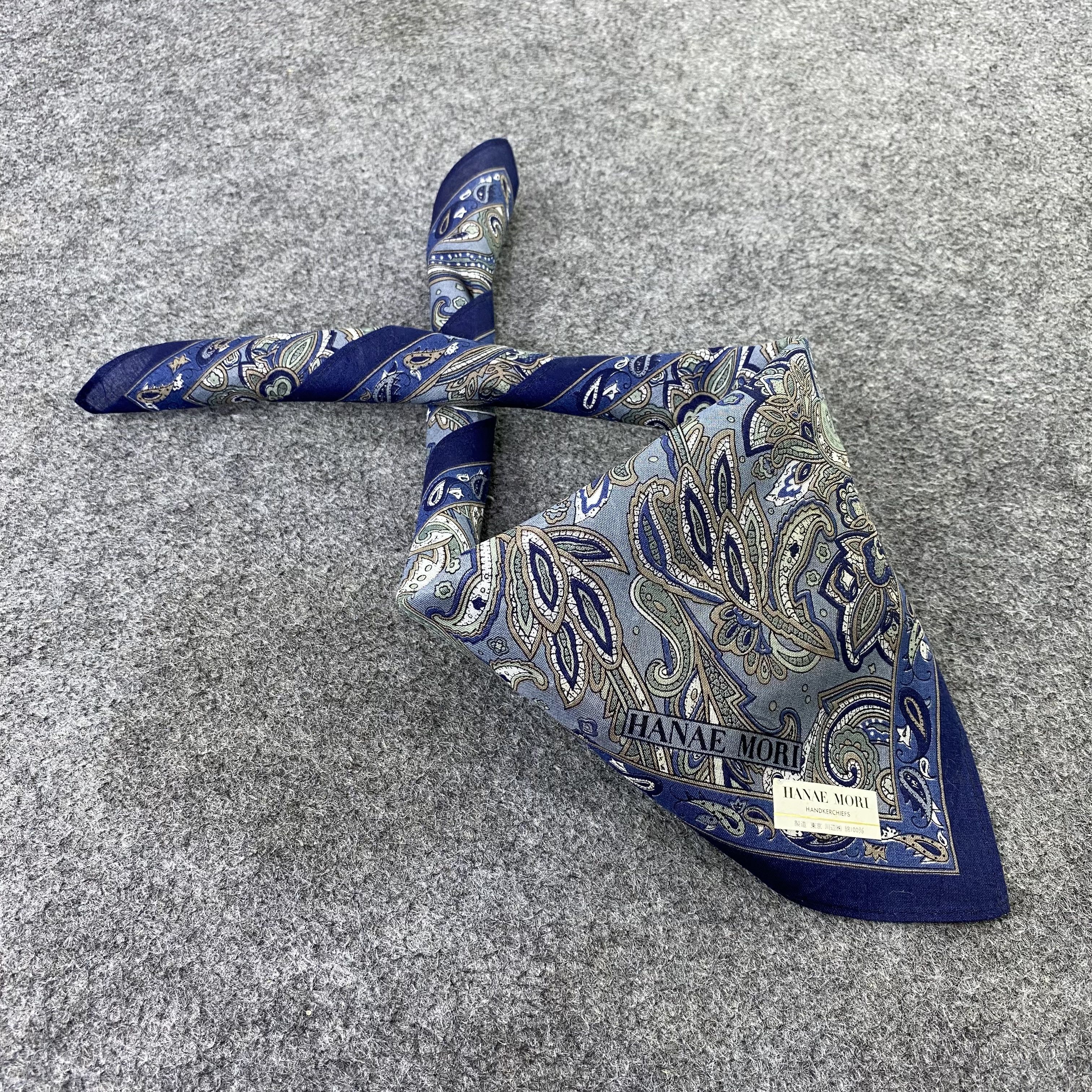 Hanae Mori Hanae Mori Paislee Handkerchief / Bandana / Neckerchief-B891 Size ONE SIZE - 1 Thumbnail