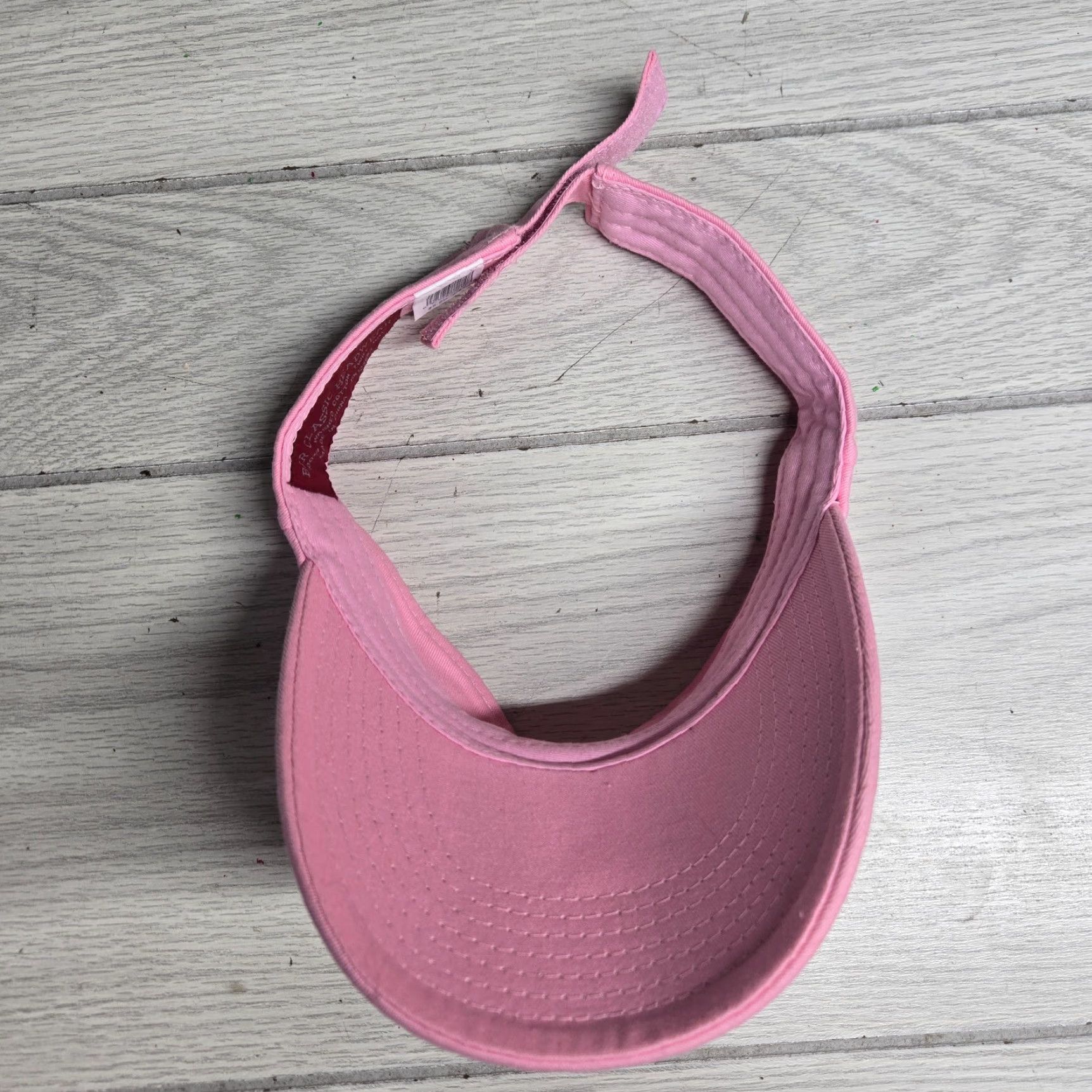 Spell Pink Sun Visor Hat, Orange Beach Alabama, Adjustable, Twill Cotton, Women, Beach, Casual, Summer, Sun, Logo, 90s Size ONE SIZE - 6 Thumbnail