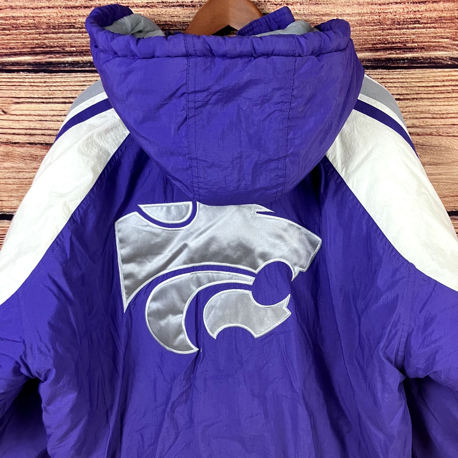 Starter × Vintage Vintage 1990s Kansas State Wildcats Starter Puffer Coat Size US XL / EU 56 / 4 - 4 Thumbnail