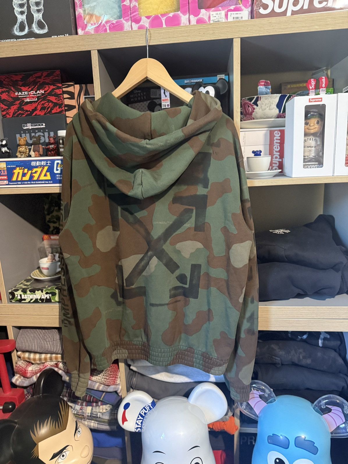 Off-White Off White Camo “Impression” Zip-Up Hoodie Size US L / EU 52-54 / 3 - 3 Thumbnail