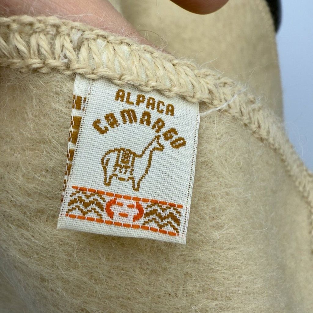 Other ALPACA CAMARGO 100% Alpaca Wool Beige Super Soft Scarf Size ONE SIZE - 5 Thumbnail