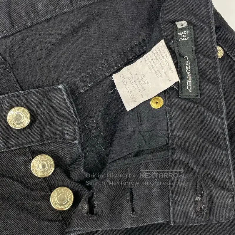 Dsquared2 DSQUARED2 Black Cotton Denim Pants for Women . Size 30" / US 8 / IT 44 - 2 Thumbnail