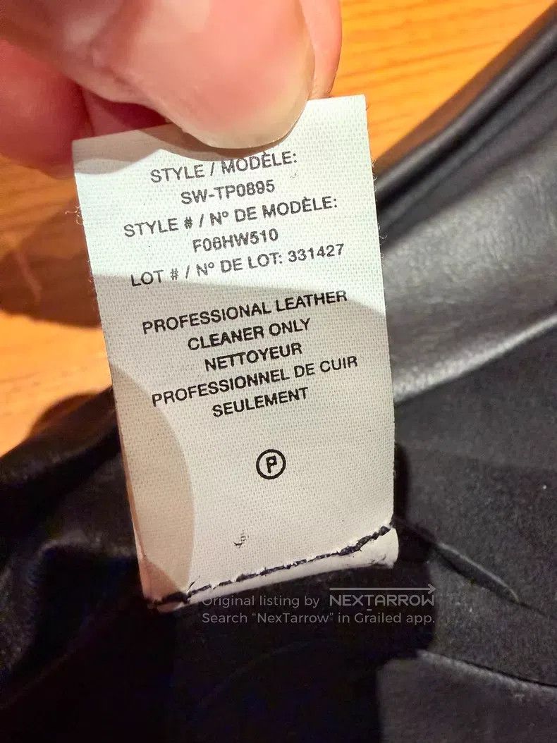 Helmut Lang Helmut Lang Black leather shirt, loose fit Size XS / US 0-2 / IT 36-38 - 7 Thumbnail