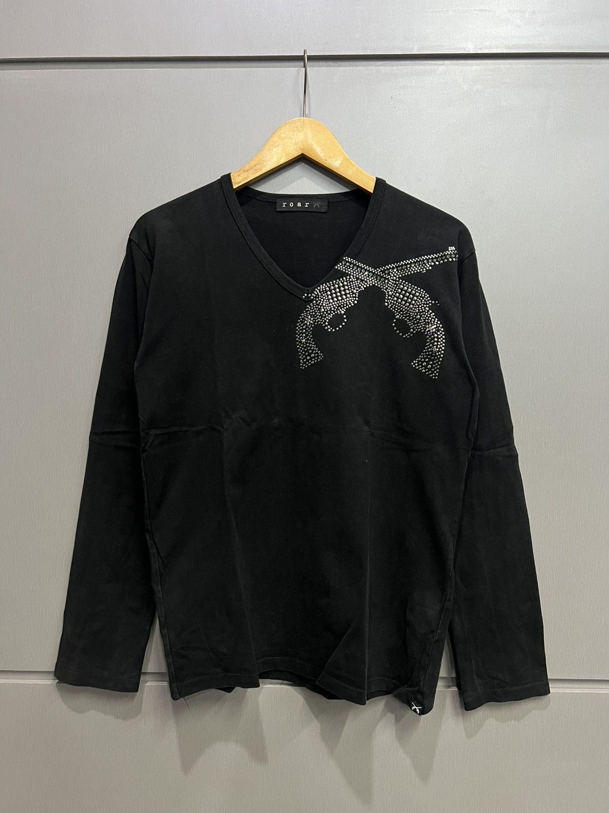☆roarguns PISTOL\" SWAROVSKI CRYSTAL Tee roarguns 