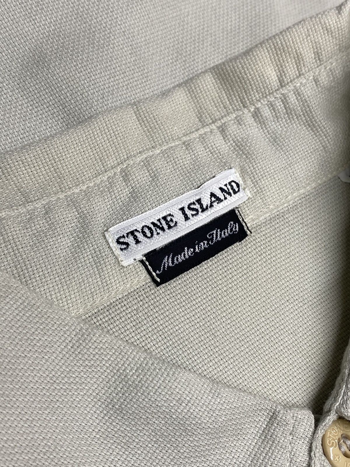 Stone Island Stone Island S/S 2000 Cotton Short Sleeve Shirt Size US L / EU 52-54 / 3 - 13 Thumbnail