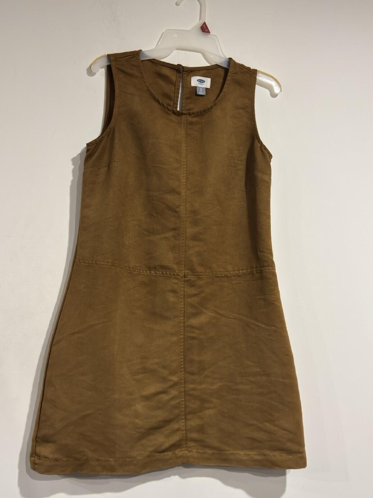 Old Navy Womens Old Navy Brown Suede-like Shift Dress Size SP Size S / US 4 / IT 40 - 3 Thumbnail