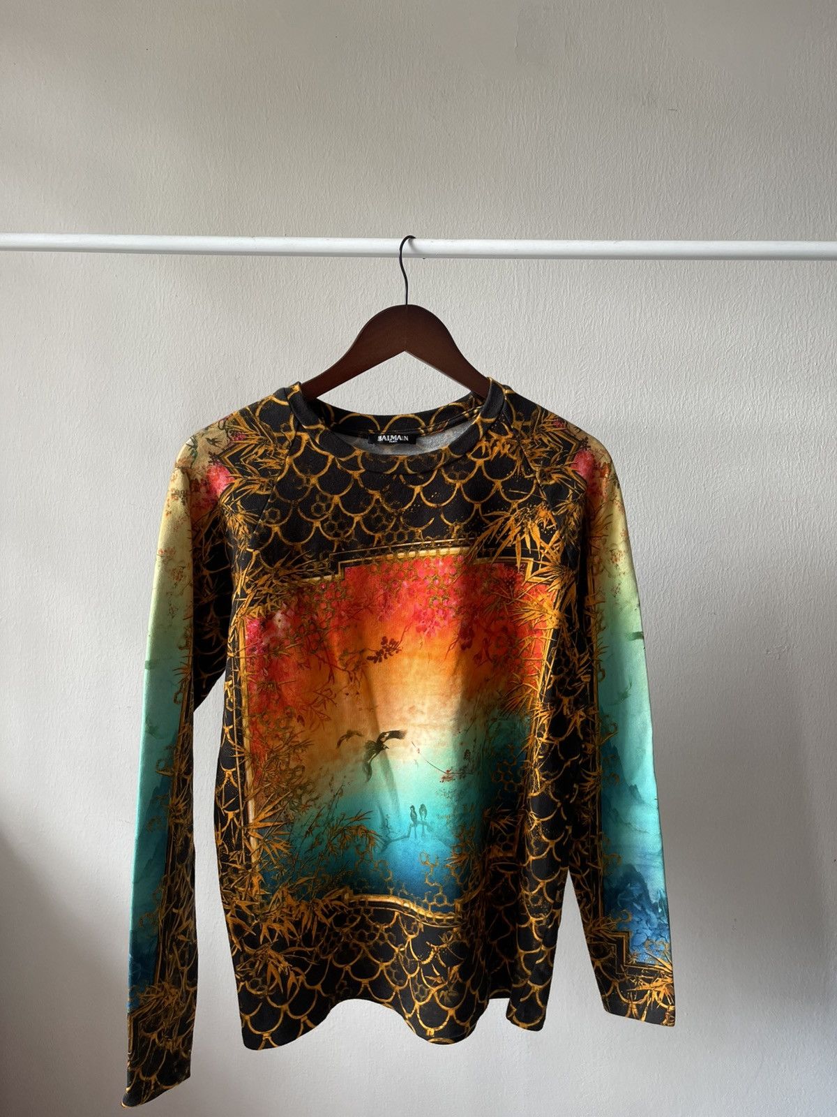 Balmain Balmain Oriental Print Long Sleeve A2 Size US M / EU 48-50 / 2 - 8 Thumbnail