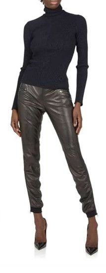 Tom Ford o1loc1c0924 MAK1158 Turtleneck Knitted Top in Black Size M / US 6-8 / IT 42-44 - 2 Thumbnail