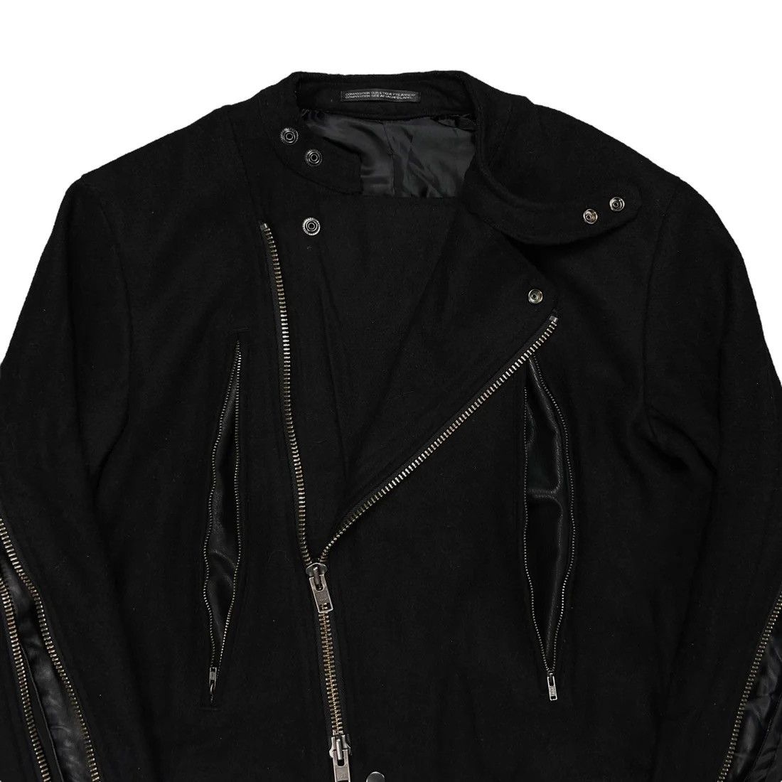 Yohji Yamamoto Yohji Yamamoto Pour Homme Back Zip Wool Bomber Jacket - AW14 Size US S / EU 44-46 / 1 - 6 Thumbnail