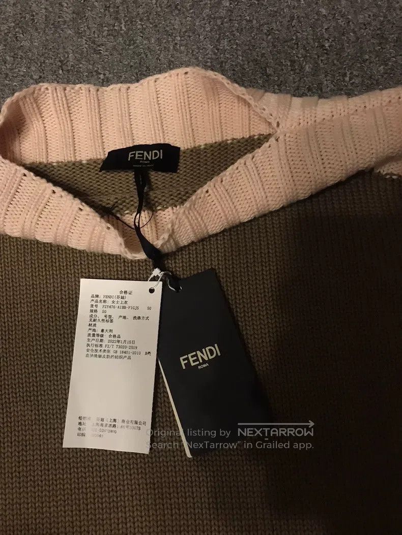 Fendi Fendi Sweater, Cotton and Cashmere Material, One-Shoulder Size US M / EU 48-50 / 2 - 4 Thumbnail