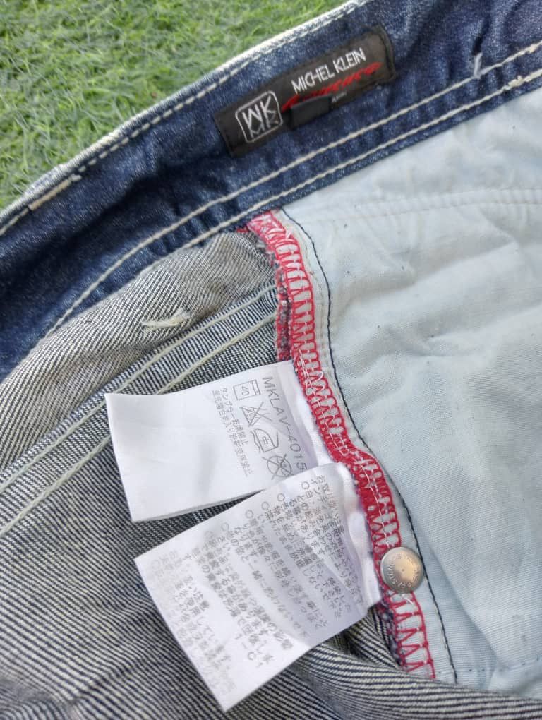 If Six Was Nine × Michel Klein DISTRESSED MICHEL KLEIN HOMME PARIS JEANS Size US 33 - 14 Thumbnail