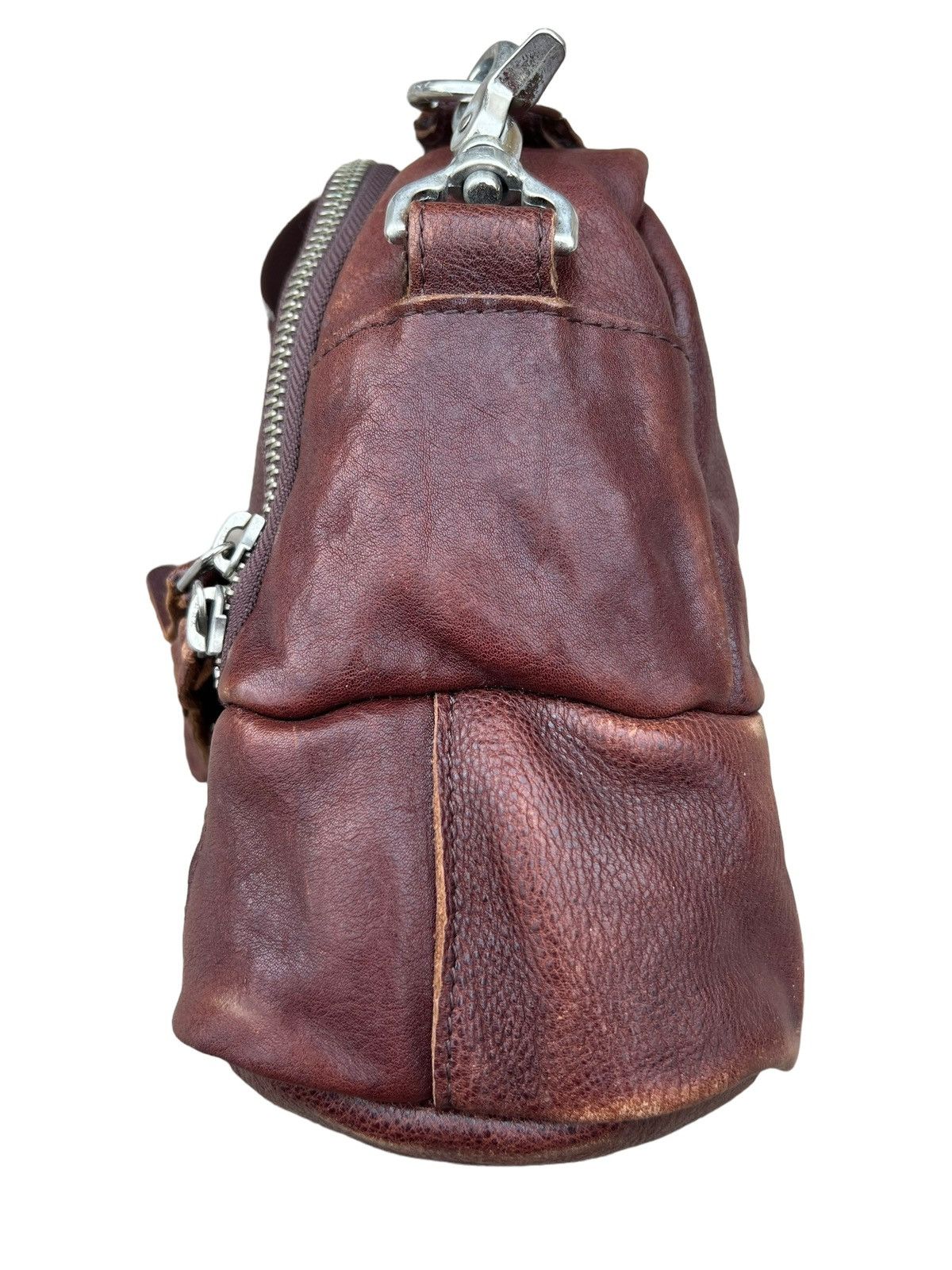 Japanese Brand Vintage Butler Verner Sails Patina Leather Bag 2 Compartment Size ONE SIZE - 15 Thumbnail