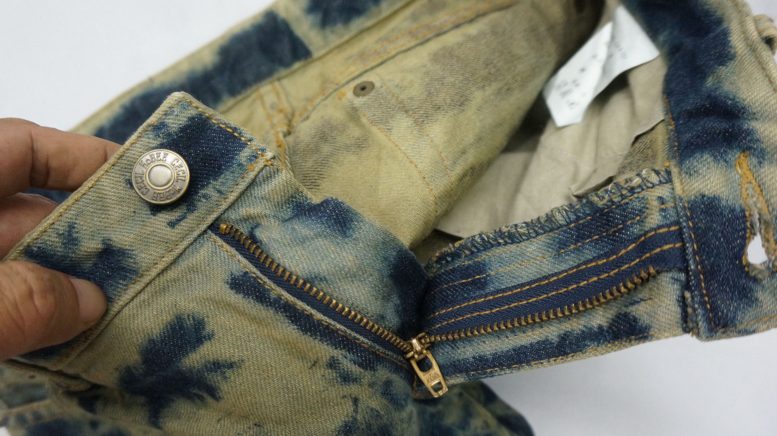 Japanese Brand 🔥 Cecil McBee Acid Wash Flared Women's Jeans Size 27" / US 4 / IT 40 - 14 Thumbnail