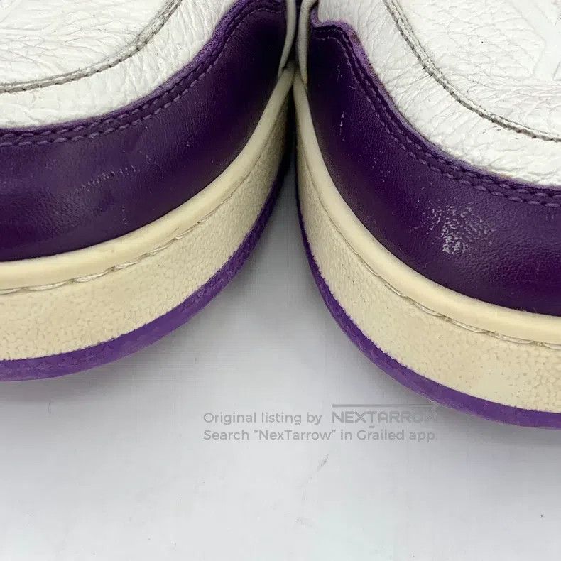 Louis Vuitton Louis Vuitton Trainer purple logo embossed lace-up casual Size US 7.5 / EU 40-41 - 7 Thumbnail
