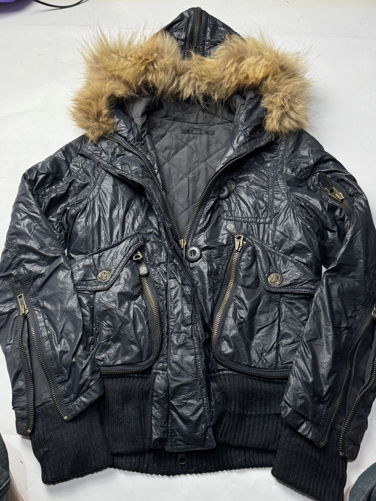 If Six Was Nine Fur Puffer Hoodie Jacket Moussy Archived Vkei styled Size US M / EU 48-50 / 2 - 4 Thumbnail