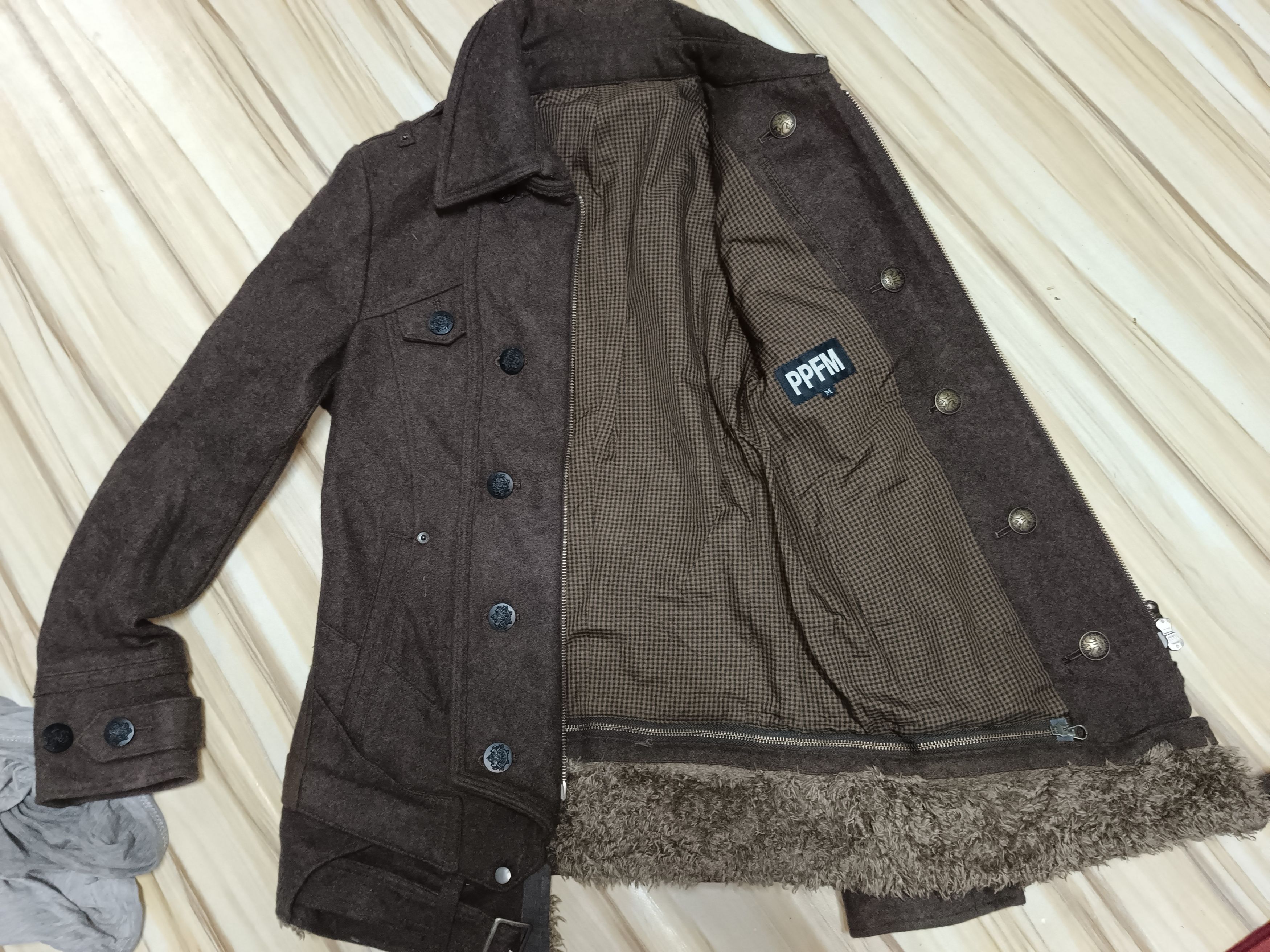 14th Addiction 💥RARE💥Vintage PPFM Jacket Fur Hoodie jacket punk style Size US M / EU 48-50 / 2 - 13 Thumbnail