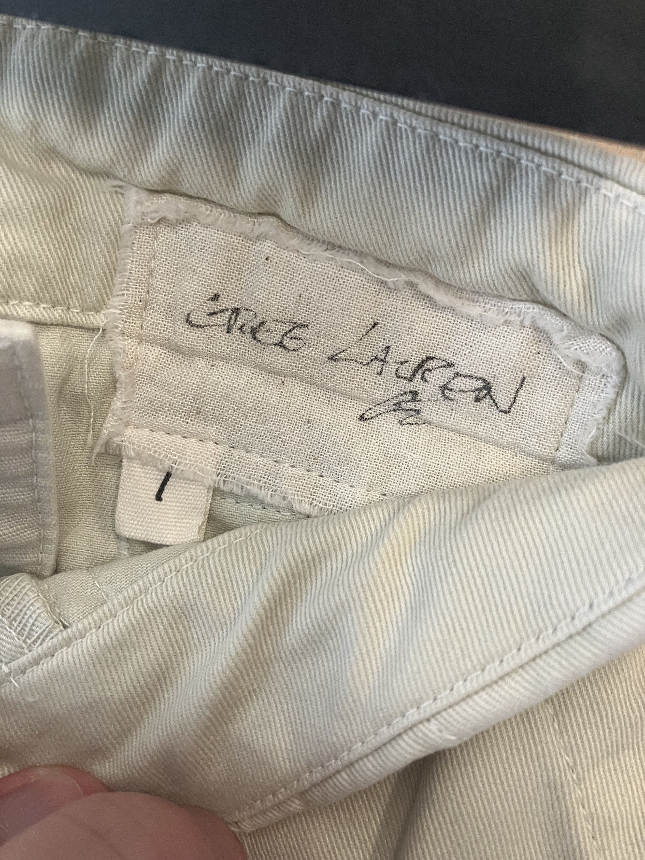 Greg Lauren $1110 NWT Greg Lauren MINT Mixed Wide Leg Cargo Pants Size1 Size US 30 / EU 46 - 7 Thumbnail
