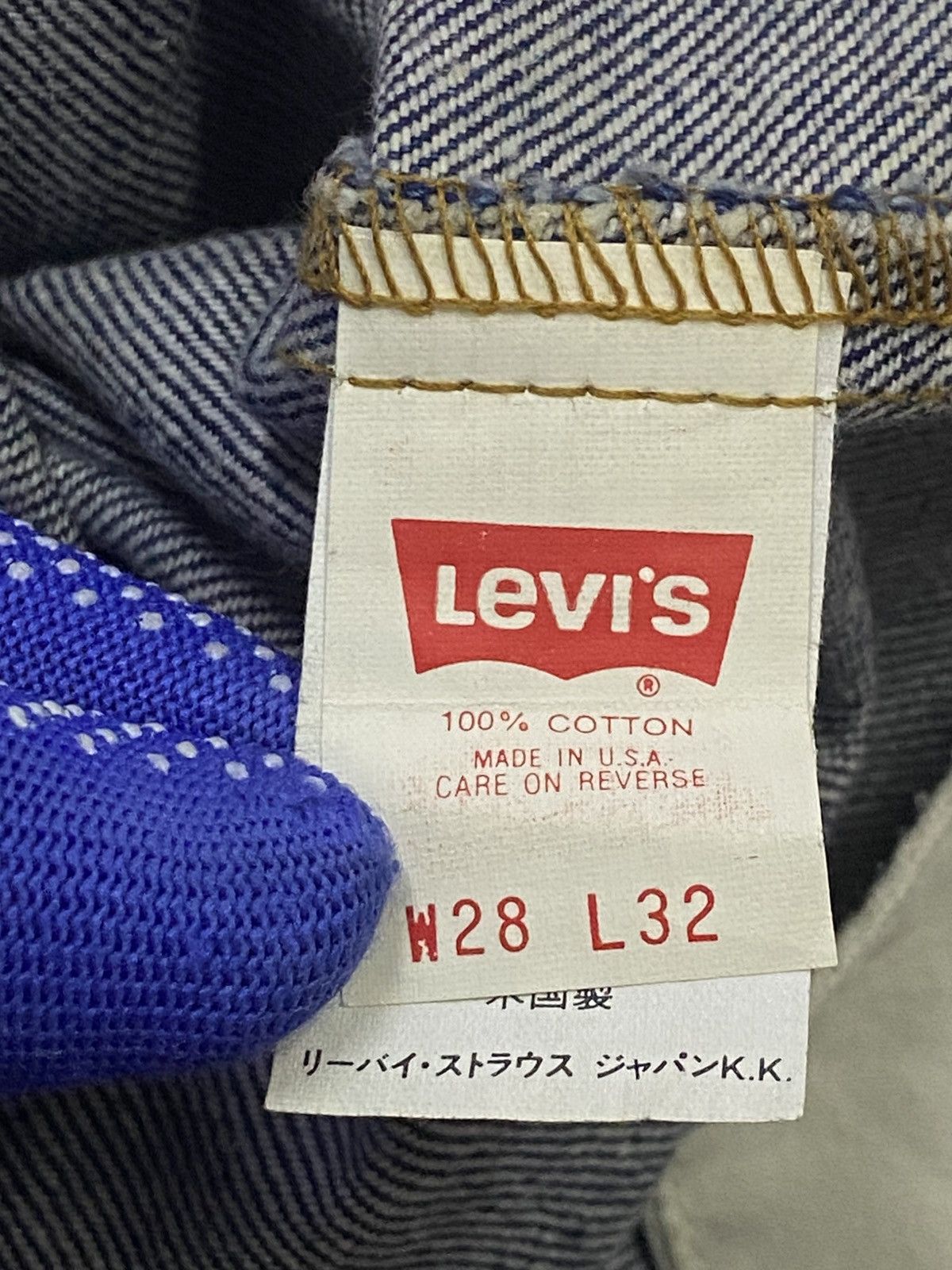 Levi's Vintage 80s Levi’s Galactic Wash Distressed Denim Pants Size US 28 / EU 44 - 9 Thumbnail